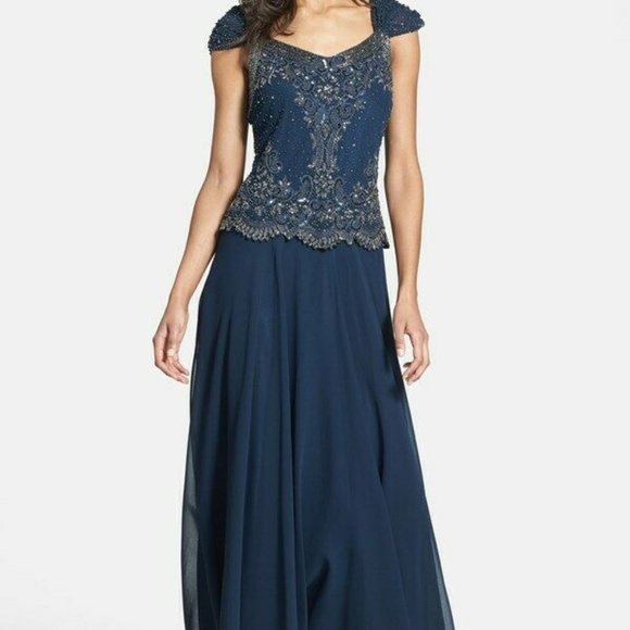 Mother of the Bride / Formal Navy JKara Dress - new with tags - Picture 5 of 5